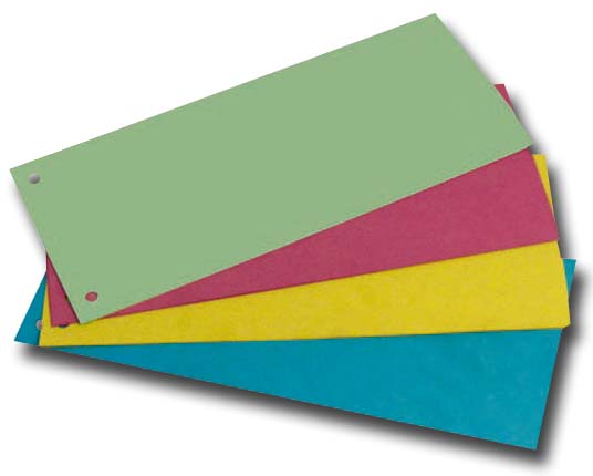 Разделители листов без надписей 10 разделов пластик цветные А4